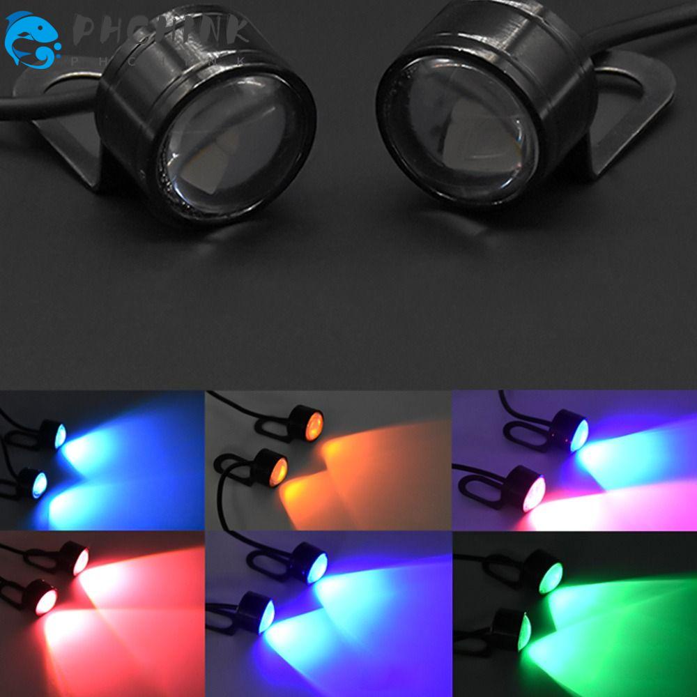 PHCHINK 2pcs Electric Vehicle Light DC 12V Brake Tail Lamp Motorcycle