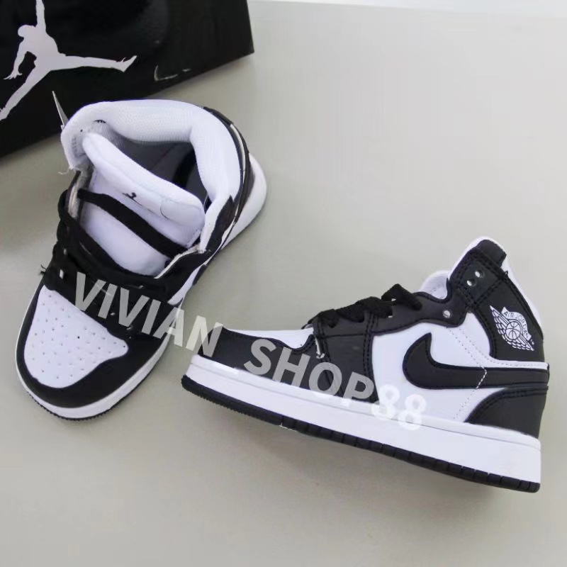COD new Nike Air Jordan 1 for kids shoes high cut for kids shoes leather sports shoes for kids #523