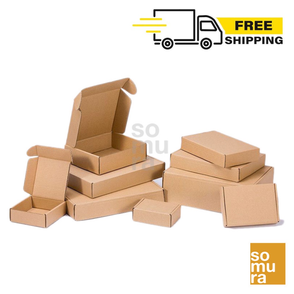 Carton Plain mailer box corrugated packaging Kraft Lowest price/ Brown