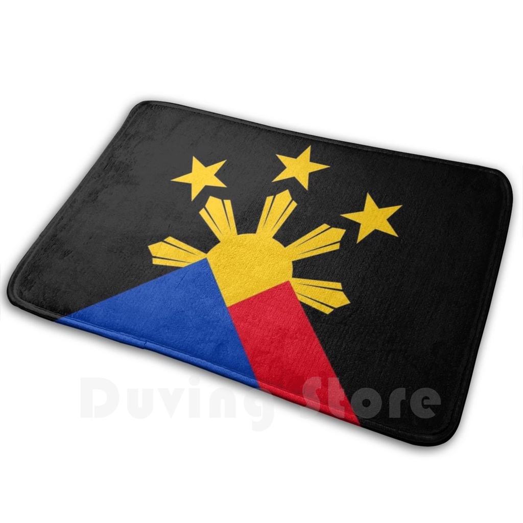 Philippine Flag Landscape Mat Rug Carpet AntiSlip Floor Mats Bedroom