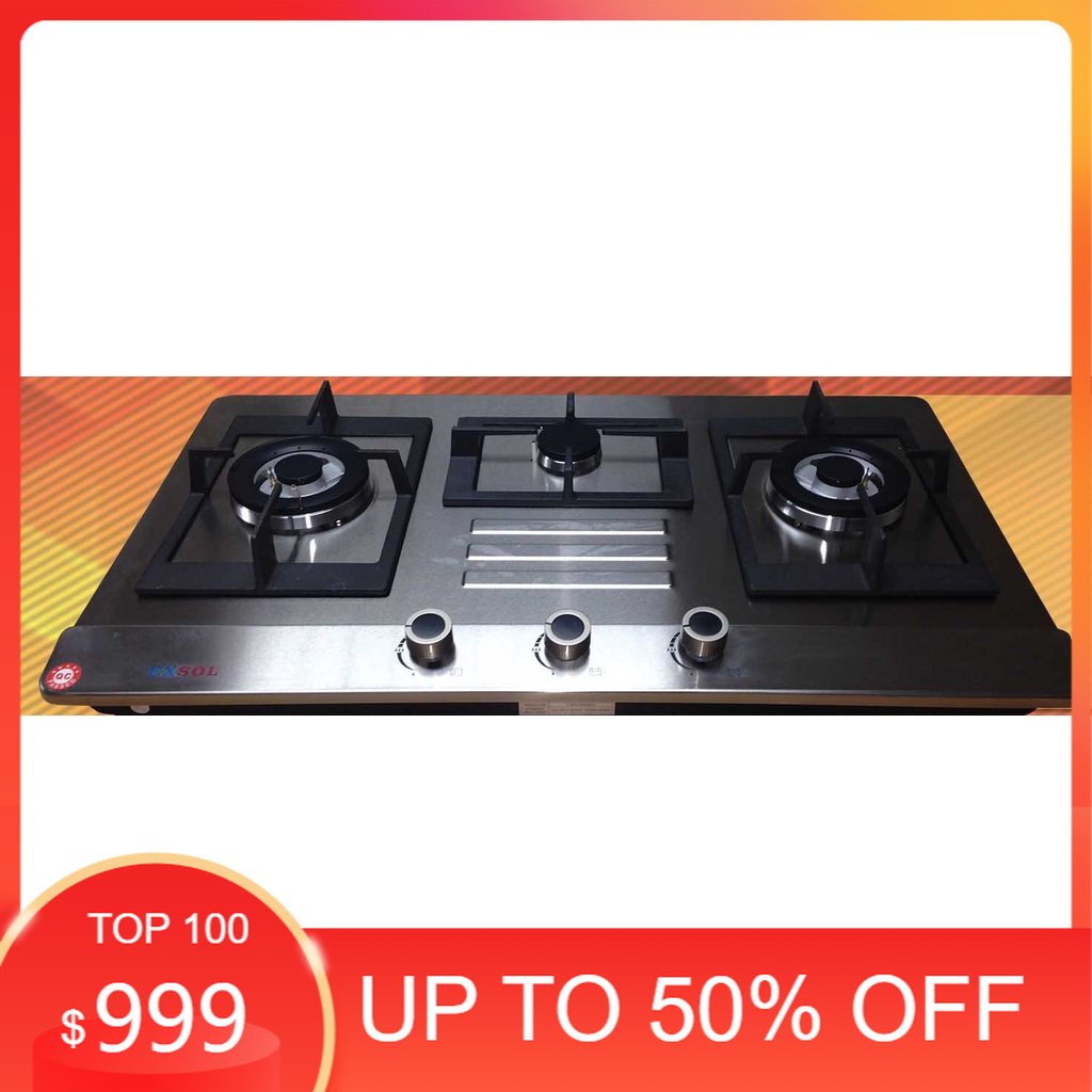 ExSol Built In Gas Hob; 3 Burner (EX9023) Shopee Philippines