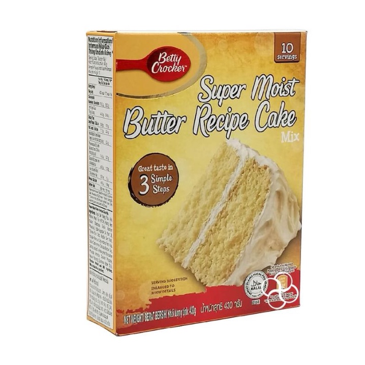 Betty Crocker Super Moist Butter Cake Mix 430g Shopee Philippines