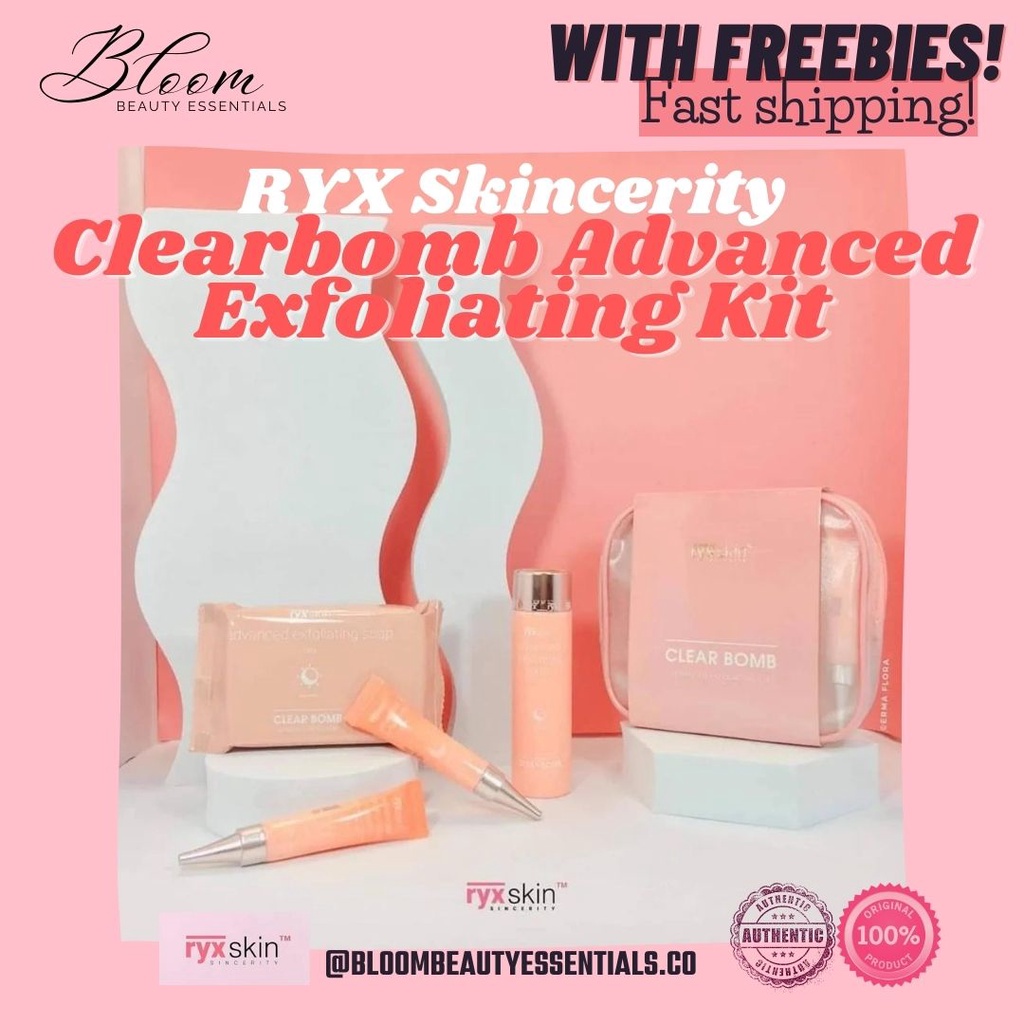RyxSkin Clear Bomb Advanced Exfoliating Kit 3.0 New and Improved