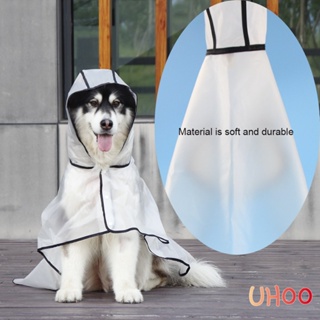 Transparent Pet Dog Raincoat Large Waterproof Raincoat Easy Put on Take Off Raincoat