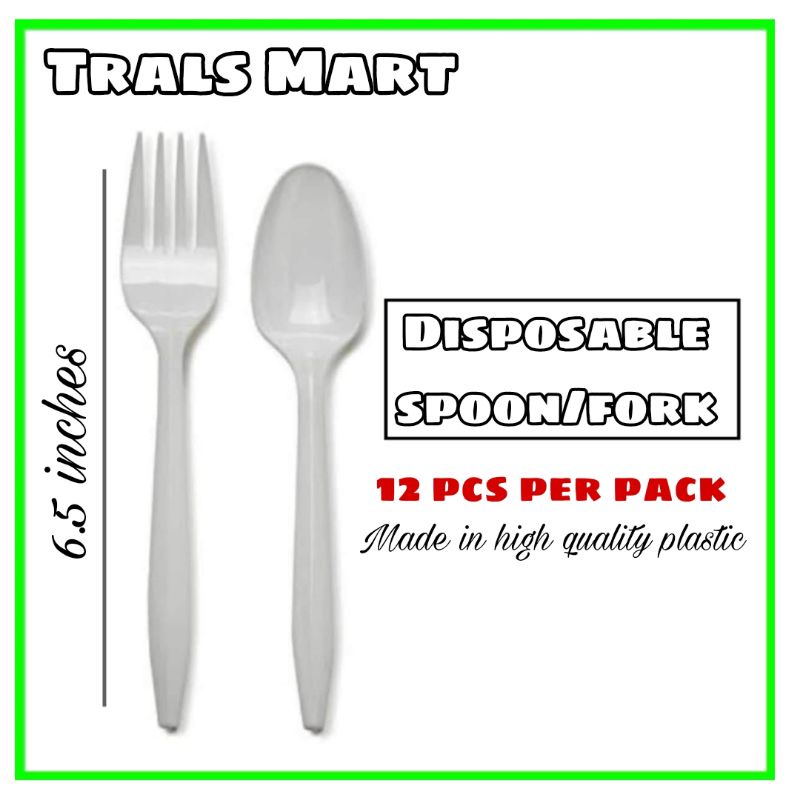 Disposable Spoon and fork 6.5 Inches Shopee Philippines
