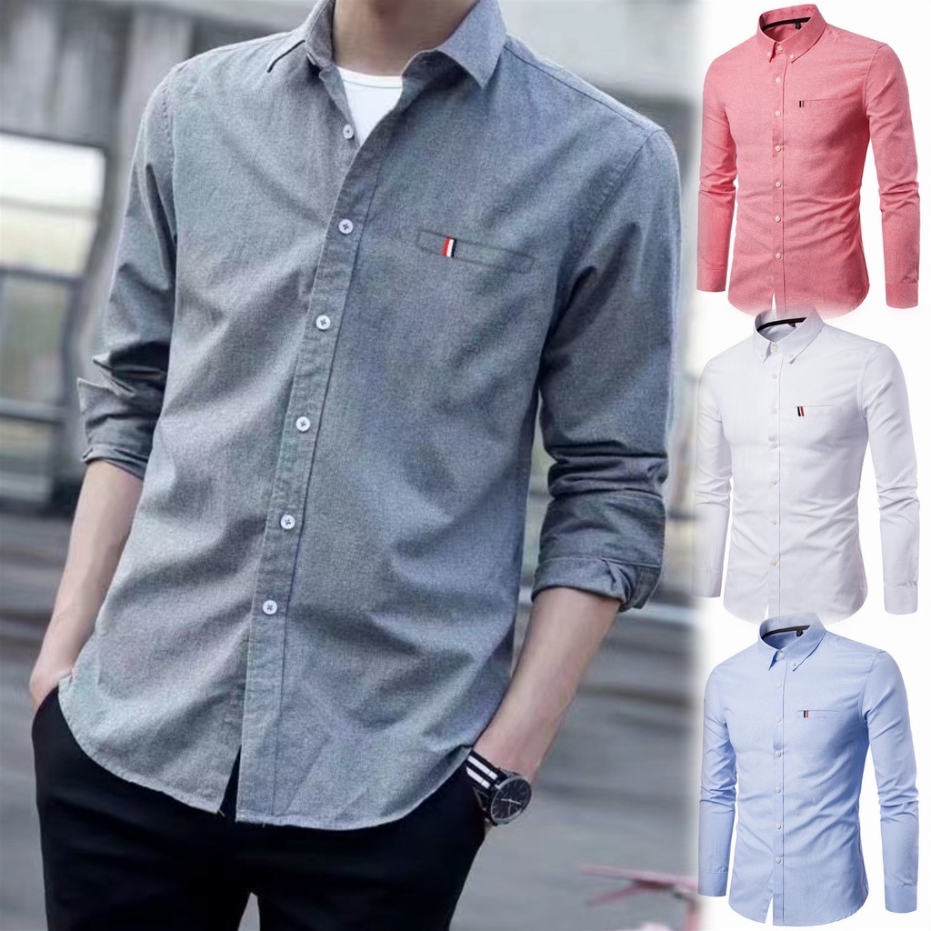 High Quality Clothing For Men.W&HUILISHI 9 COLOR Korean High Quality Long Sleeve Fashion Casual Men ...