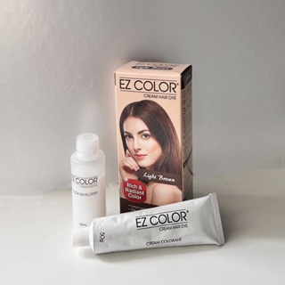 Ez Color Cream Hair Dye Natural Hair Color Set Hair Color Cream And Oxidizing Cream 50ml*2/P02020 #2