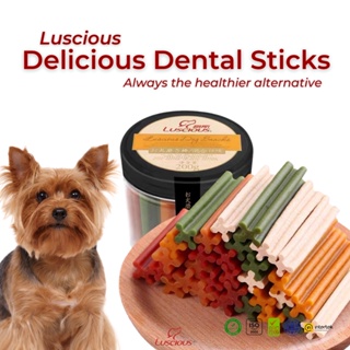 Luscious 150 and 200g Nutrition Dental Sticks 25+ Sticks Pet Snacks and Treats Dentastix