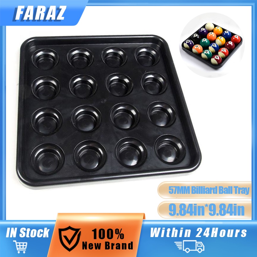 16 Holes Billiard Ball Tray Plastic Pool Snooker Billiard Ball Storage