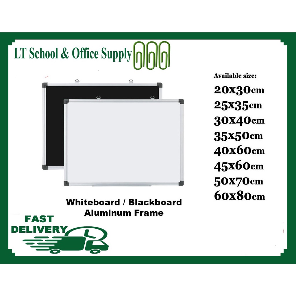 Whiteboard/Blackboard Aluminum frame Shopee Philippines