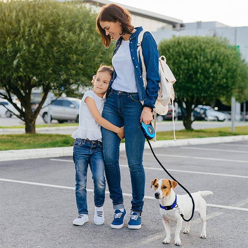 Pet Dog Automatic leash Telescopic  walking lead rope flexible convenience dog cat  leash  harness #6