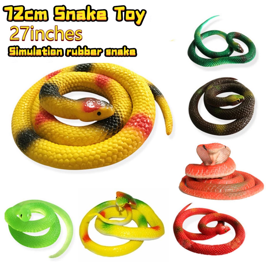 27'' rubber snake toys Tricky/spoof toy Creative toys | Shopee Philippines
