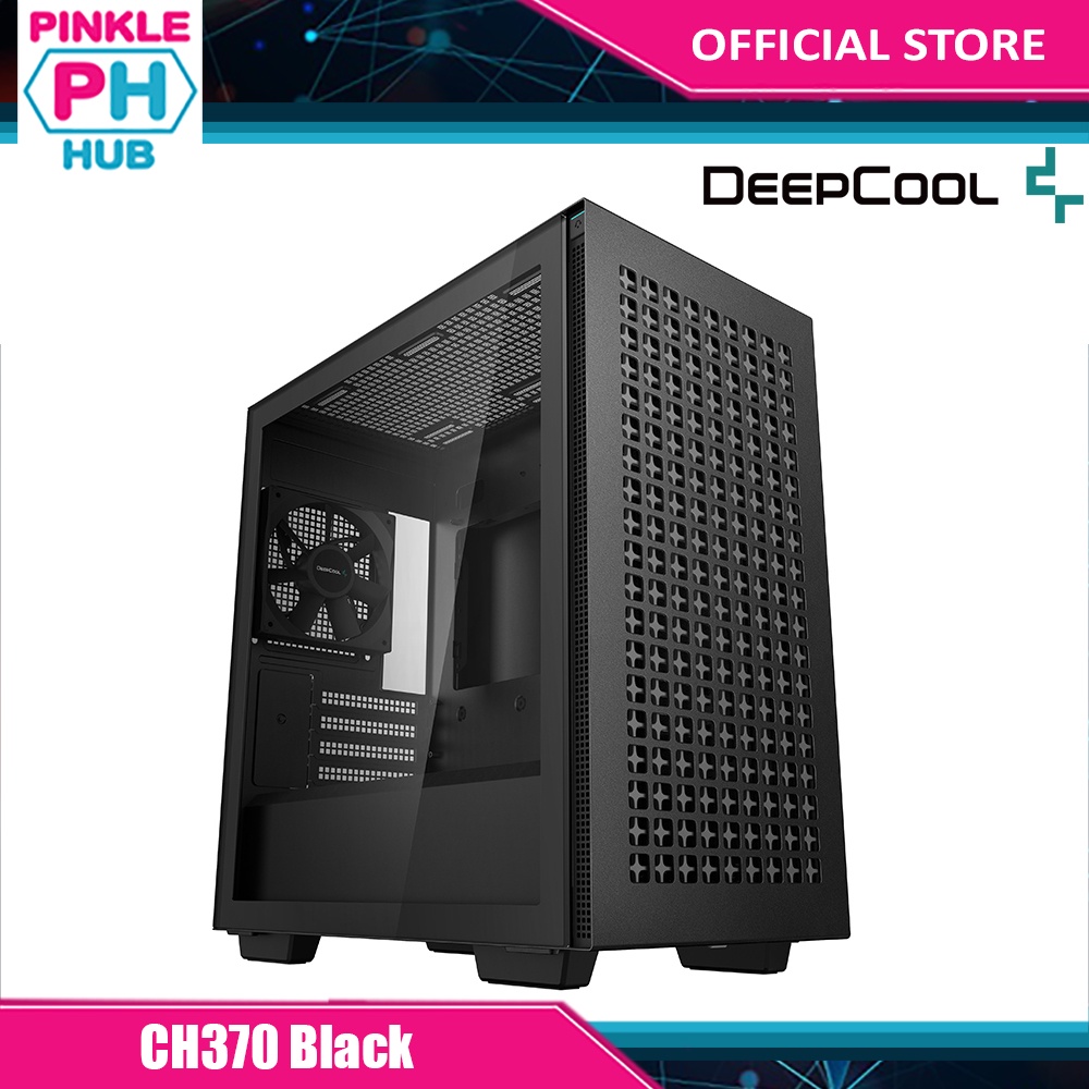 PinkleHub | DEEPCOOL CH370 sleek and minimalistic Micro ATX case ...