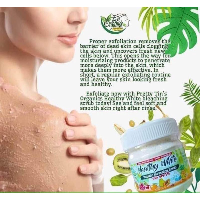 HEALTHY WHITE ( ORGANIC BODY BLEACHING SCRUB) Shopee Philippines