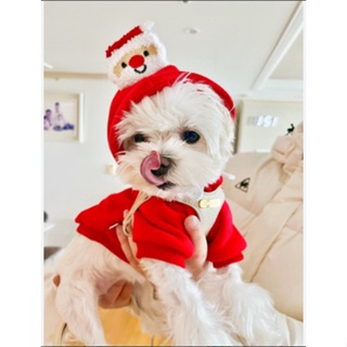 Dog Christmas Outfit Cosplay Pet Clothes Cat Party Formal Christmas Sweater Autumn Winter Uniform