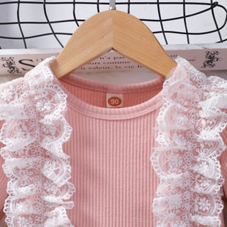 1-6years Old Fashion Kids Dress for Girls Long Sleeve Lace Flower A Line Dress Casual Wear Princess Birthday Outfit Children Clothes #6