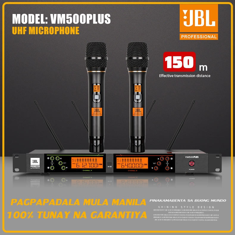 JBL VM500 Plus Wireless Microphone U section Plus Frequency, Isang