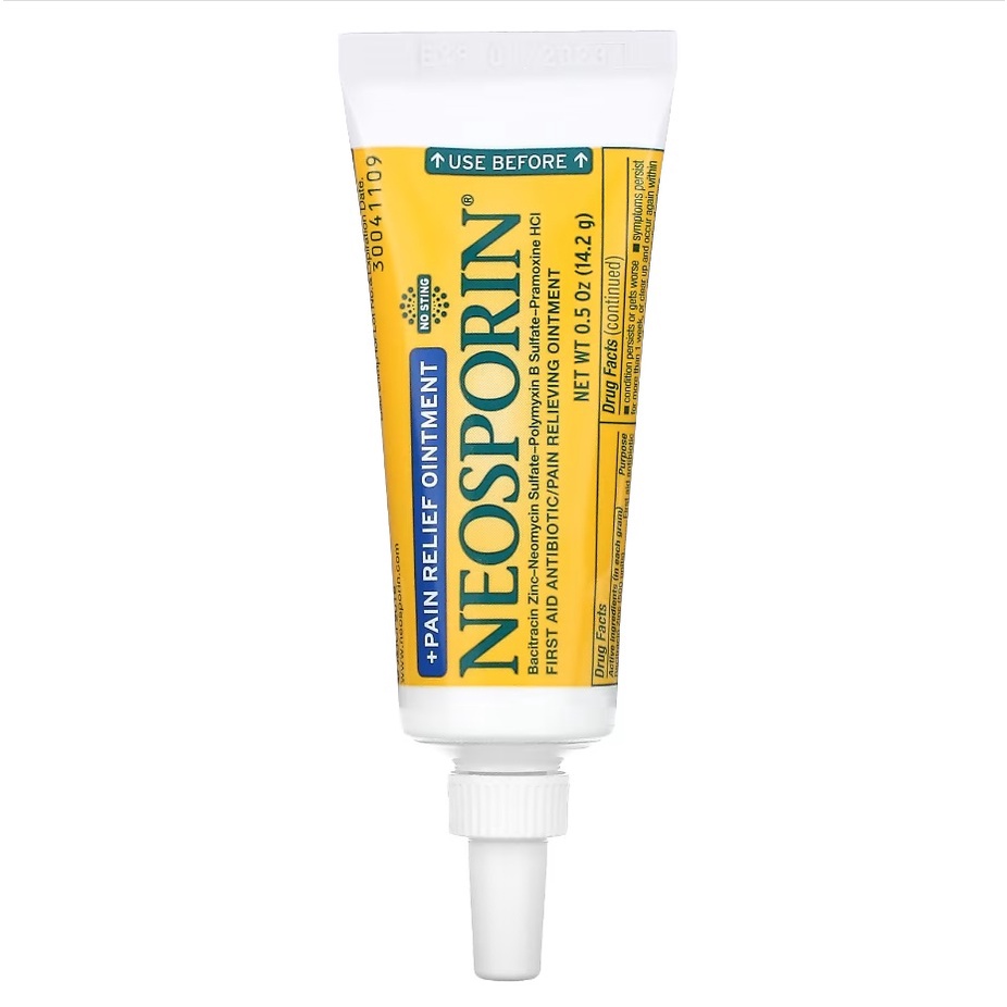 Neosporin + Pain Relief Dual Action Topical Antibiotic Ointment 14.2g ...