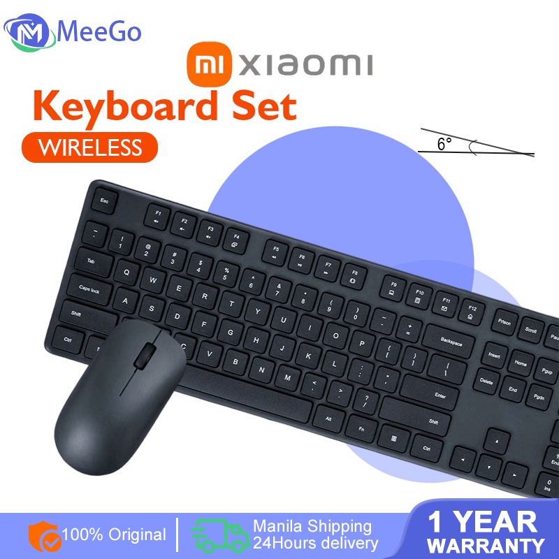 Xiaomi Keyboard And Mouse Set For Laptop Wireless 2.4GHz 104 Keys
