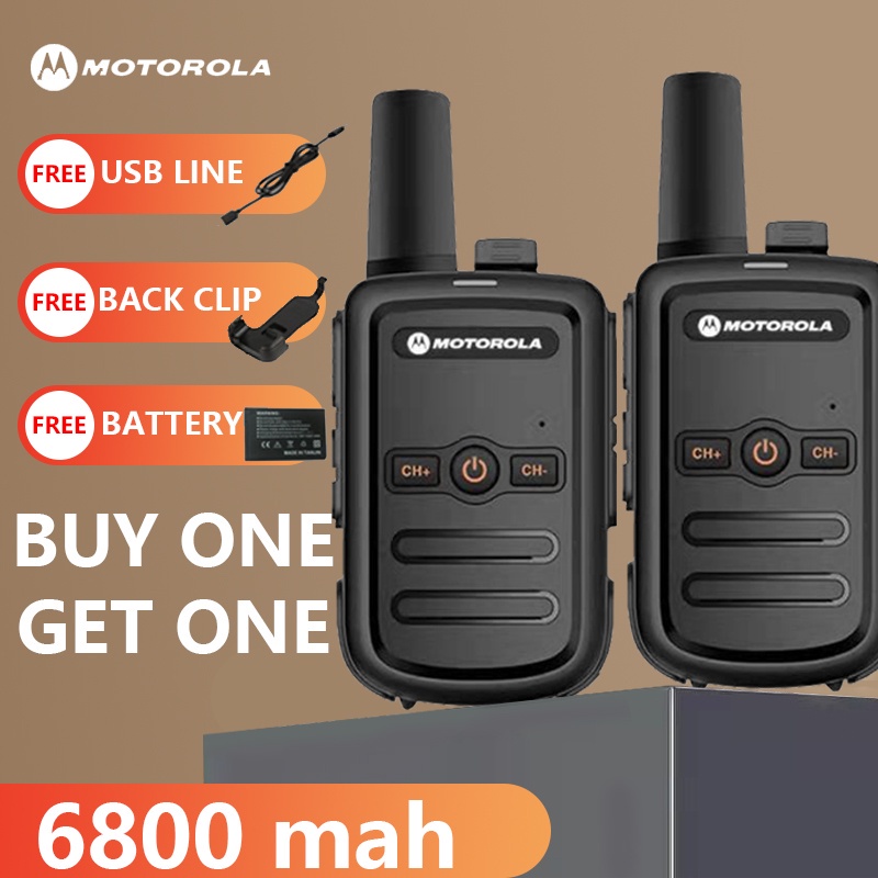 Original Motorola C51 Mini Walkie Talkie For Kids Long Range 10KM Two