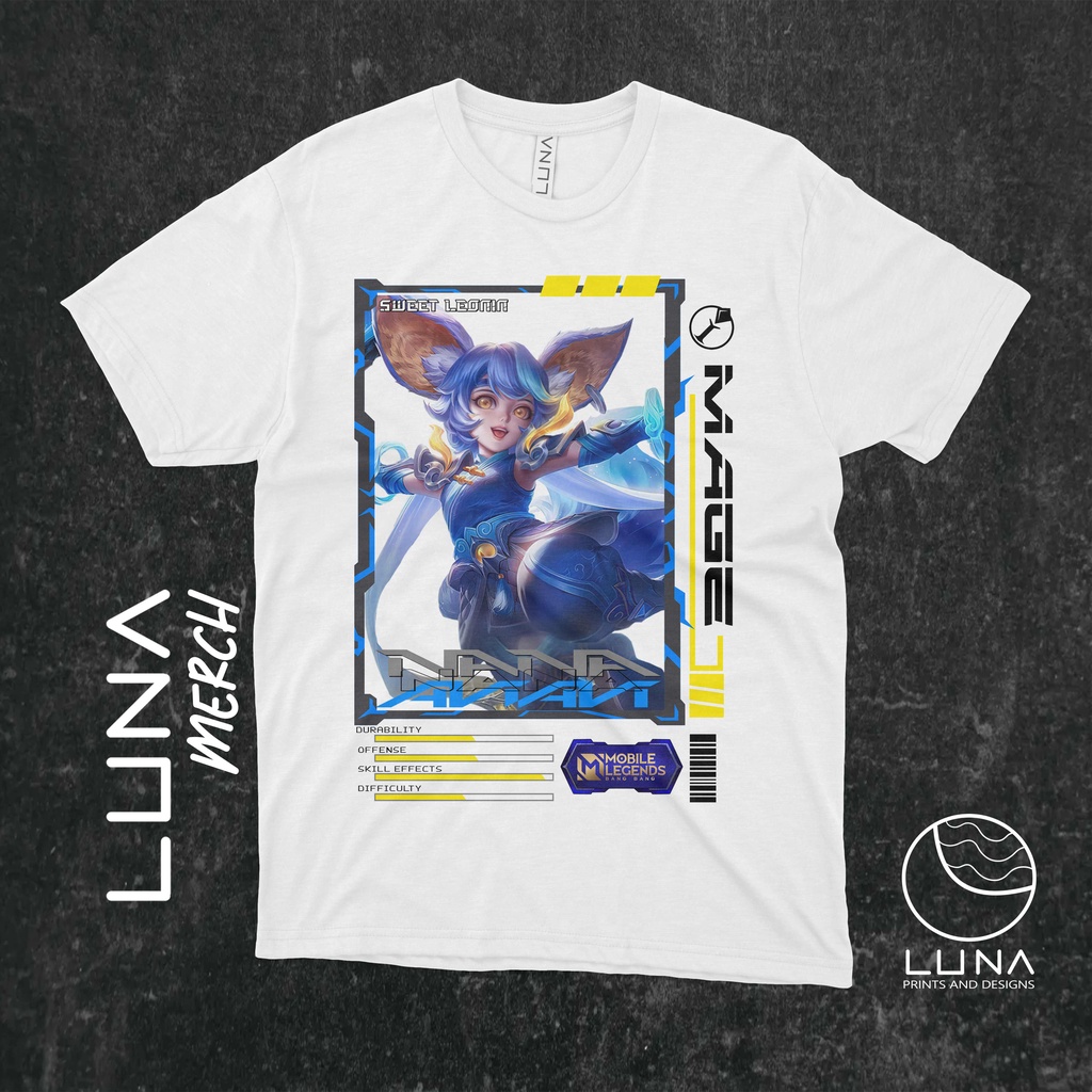 Mobile Legends Shirt ML - The Luna Merch (Lylia Nana Odette Pharsa Vale ...