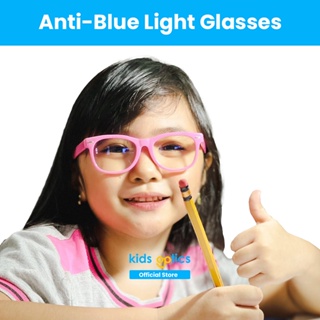 Kids Optics™ Anti Blue Light Eyeglasses: LittleChamp Eyeglasses Cherry Pink -Anti rad for girls boys #1