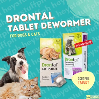 Drontal 1 Tablet Tasty Dewormer Tablets for Dogs for Cats