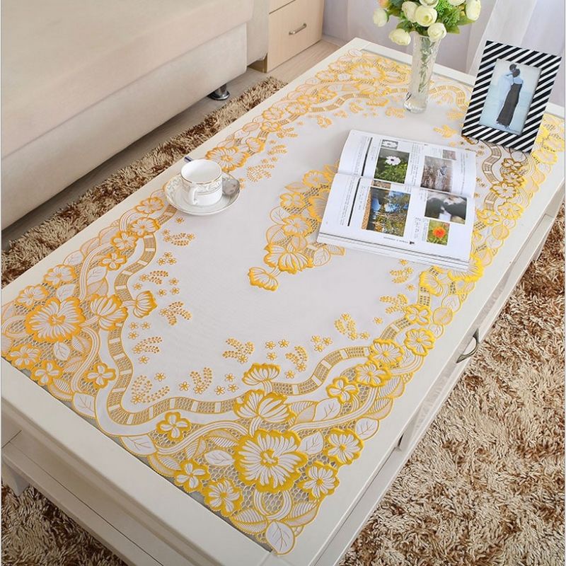 PVC Tablecloth Table Cover Gold Sequin Waterproof Shopee Philippines