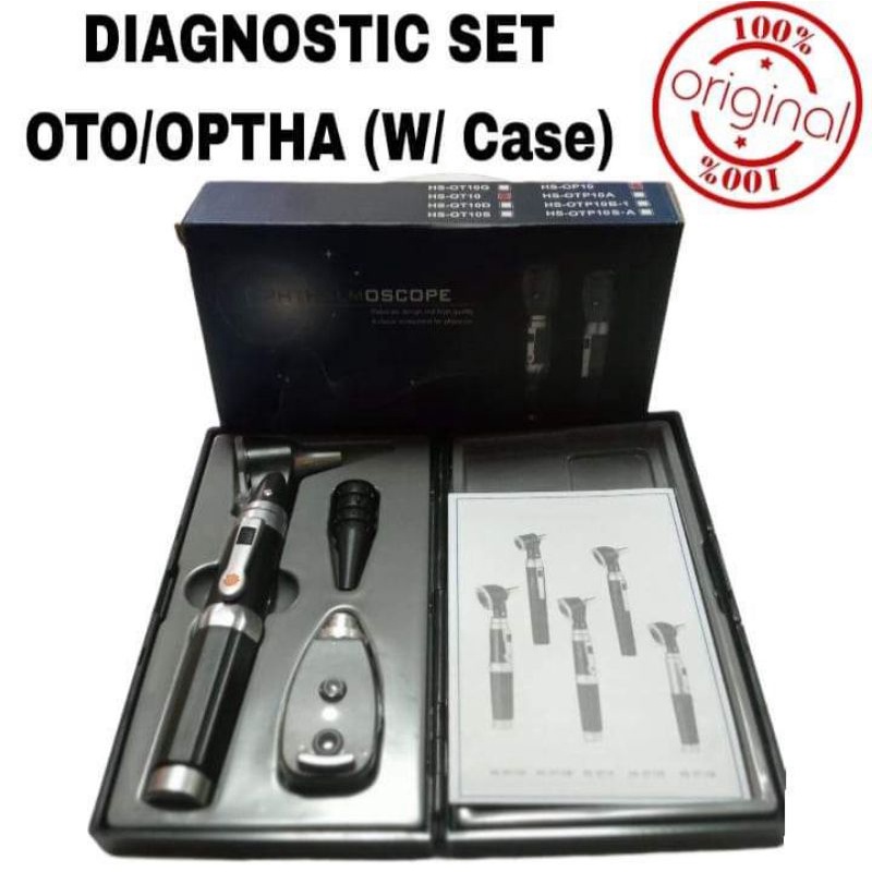 Diagnostic Set Oto/Optha (Otoscope and Opthalmoscope Set) w/ case (High