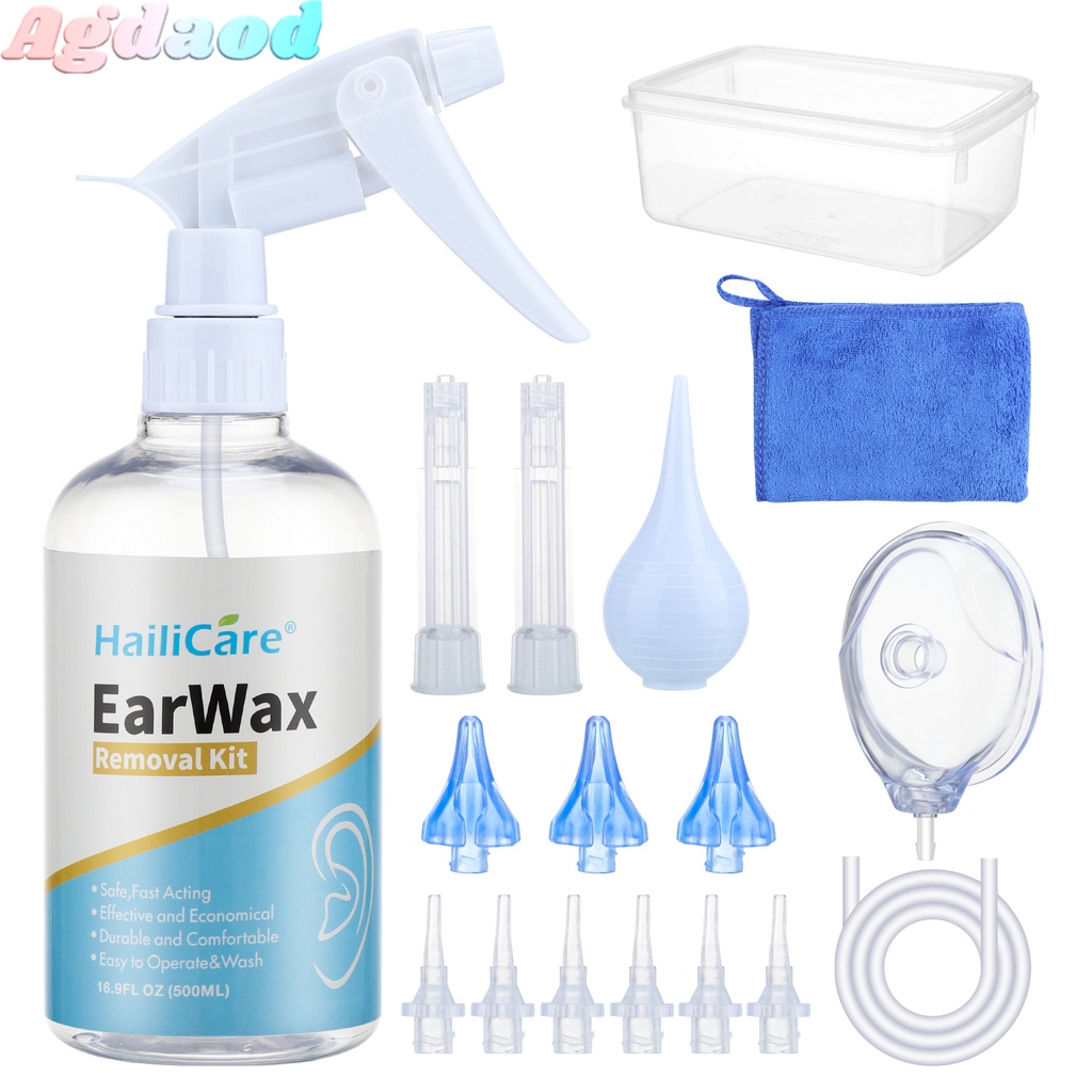 Agdoad Ear Wax Irrigator Removal Kit,Ear Irrigation Cleaning Set Washer