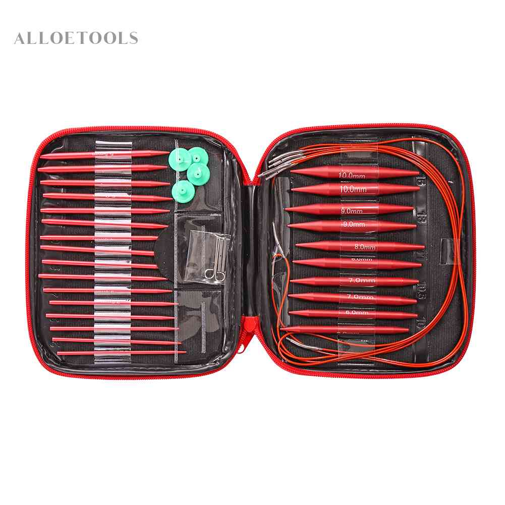 13 Pairs Knitting Tools Sweater Needles DIY Hand Sewing Crochet Knit