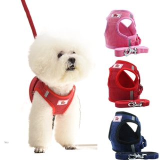In stockNEW✣▦﹍Dog Harness No Pull Adjustable Puppy Cat Collar Personalized Dog Pug Accessories Vest