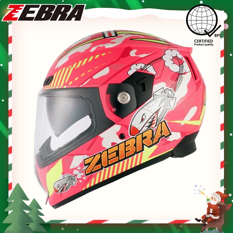 Zebra 619 Helmet Full Face Helmet For Motorcycle Dual Visor Helmet Full Face Helmet Shopee