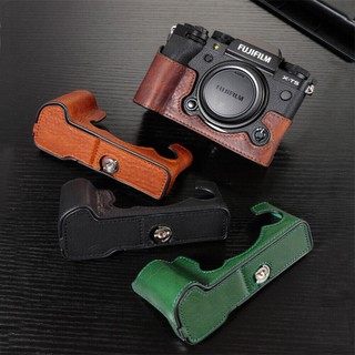 Fuji XT5 Leather Half Case - Protective Grip Case For Fujifilm X-T5 Camera