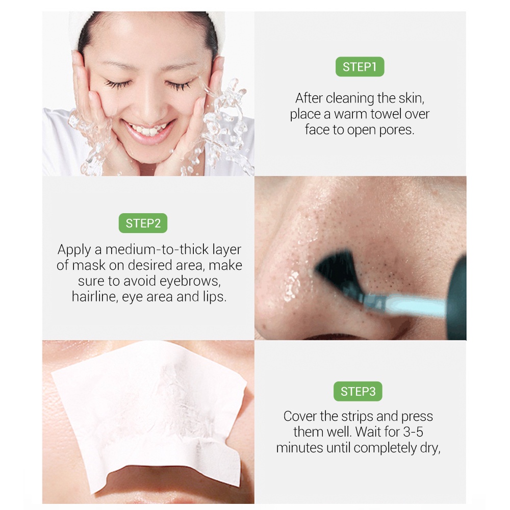 Facial CareNEW⊙BREYLEE Blackhead Remover Black Mask Skin Care Anti Acne Treatment Peel Off Facial M
