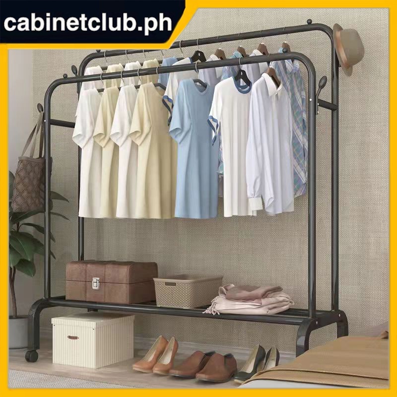 ⚡️COD⚡️ Multifunction Bedroom Floor Hanger Coat Rack Stand Clothes