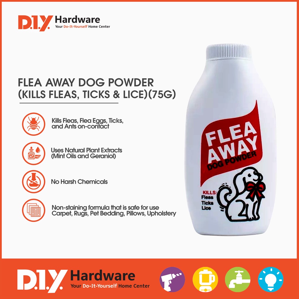 Flea Away Dog Powder (Kills Fleas, Ticks & Lice) (75g) Shopee Philippines