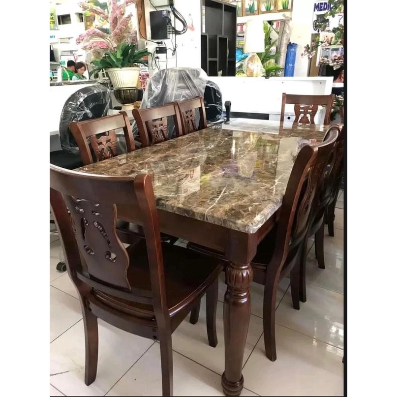abaniko dinning (6seaters)made in gmelina wood Shopee Philippines