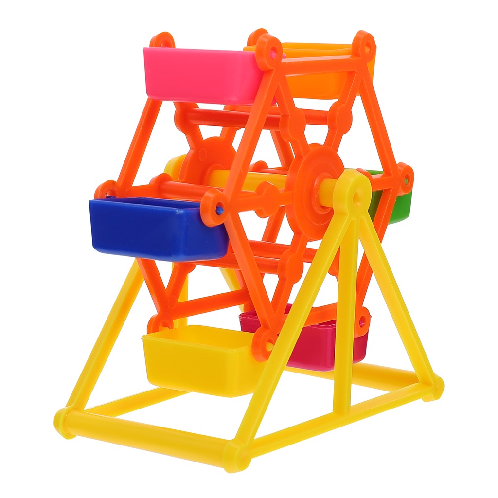 1Pc Toy Bird Toys Parrot Foraging Trainingparakeet Feeder Cage Chewing Intelligence Birds Windmill Cockatiel Chew Wheel Ferris #2