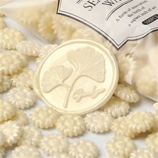 ▦100pcs Sunflower Pearl Sealing Wax Glitter Wax Beads Scapbooking Sealing Stamp Wedding Invitation H #6