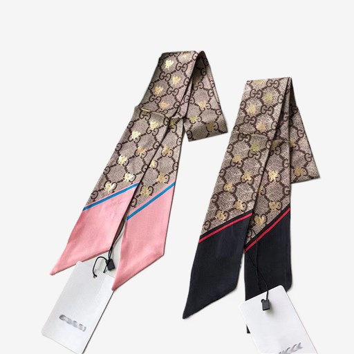 ☬▧Gucci New G popular silk ribbon imitation silk small silk scarf versatile  small streamer binding b | Shopee Philippines