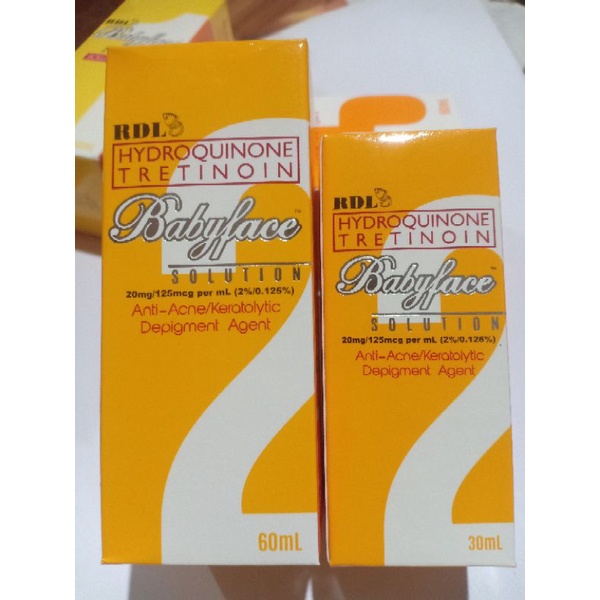 RDL BABYFACE SOLUTION 2 (30ml and 60ML) Shopee Philippines