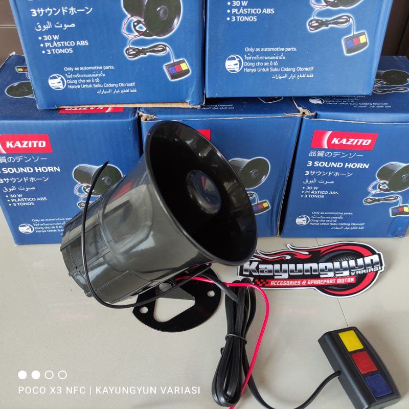 3sound Siren TOA Horn, Motorcycle TOURING Police Horn, Can Be Used For Motorcycle Horns