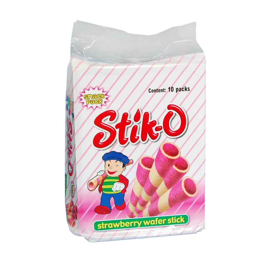 Stiko Wafer Sticks Snack Pack Strawberry 20gx10s Shopee Philippines