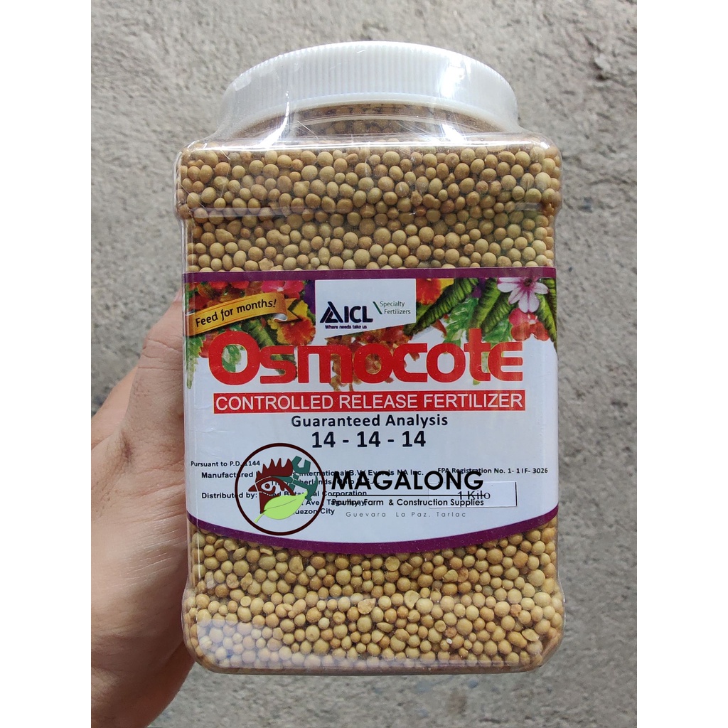 OSMOCOTE 141414 COMPLETE FERTILIZER 1 KILO ORIGINAL CANISTER NOT