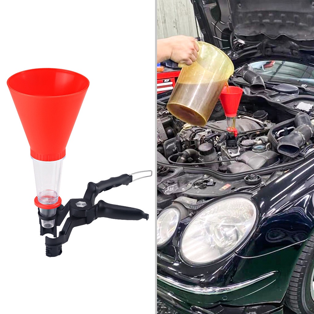 Universal Car Engine Oil Funnel Kit Spillproof Oil Filter Tool Set