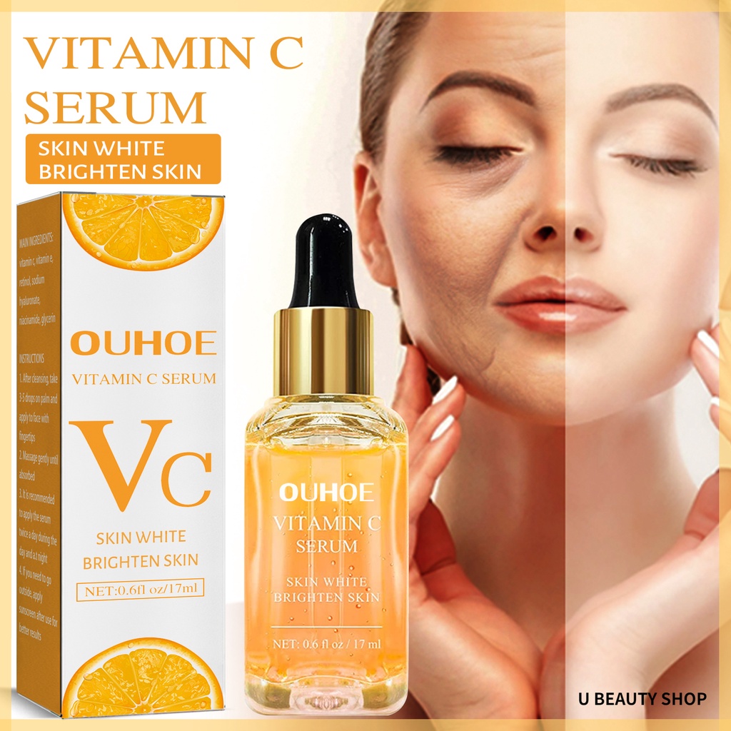 Ouhoe Skincare Products Vitamin C Facial Serum Brighten Skin Lighten