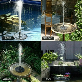 Solar Fountain Floating Solar Power Bird Bath Fountains Pump Garden Pool Pond Decoration Solar Fount #3
