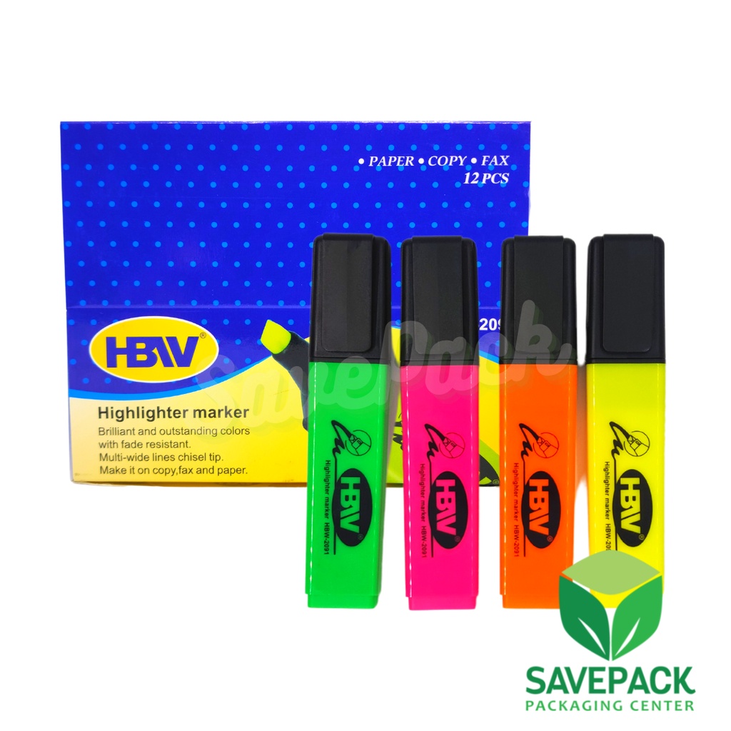 HBW Highlighter Marker 2091 [SOLD PER PIECE] Shopee Philippines