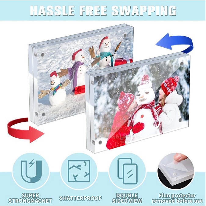 Clear Acrylic Photo Frame Picture Photo Holder Display Frame